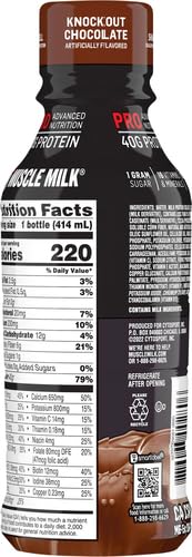 Muscle Milk Muscle Milk Pro Series Protein Shakes, Chocolate, 14 oz