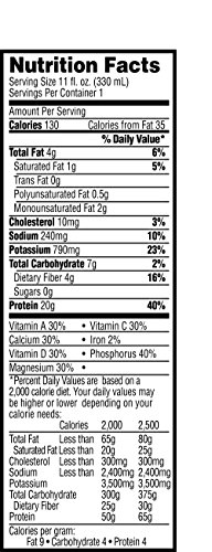 Muscle Milk Genuine Protein Shake, Chocolate, 25g Protein, 11 Fl Oz (Pack of 4)