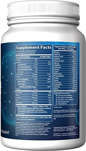 MRM Nutrition Gainer Protein with Probiotics + Postbiotics | Vanilla Flavored | 25g Protein | Whey Concentrate + Isolate + micellar Casein| Slow + Fast digesting| with Digestive enzymes | 18 Servings