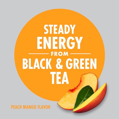 V8 +ENERGY Peach Mango Energy Drink Made with Real Vegetable and Fruit Juices,8 Fl Oz (Pack of 24)