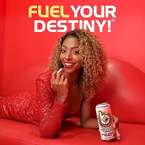 Bang Black Cherry Vanilla Energy Drink, 0 Calories, Sugar Free with Super Creatine, 16 Fl Oz (Pack of 12)