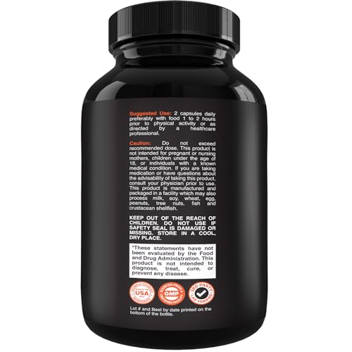 Best Natural Testosterone Booster for Men - Male Enhancement Supplement Estrogen Blocker Energy Pills for Enlargement Muscle Builder Fat Burner and Mood Boost - Male Enhancing Energy Supplement
