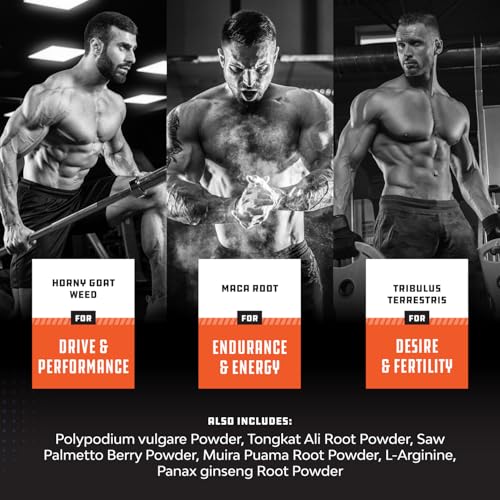 Best Natural Testosterone Booster for Men - Male Enhancement Supplement Estrogen Blocker Energy Pills for Enlargement Muscle Builder Fat Burner and Mood Boost - Male Enhancing Energy Supplement
