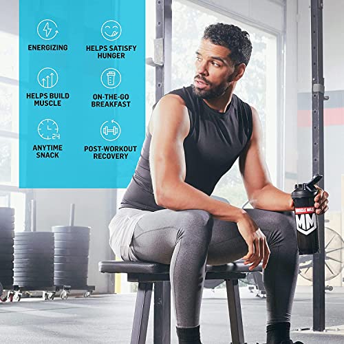 Muscle Mik ZERO Shake, Chocolate, 11.16 Fl Oz Bottles (Pack of 12) + Muscle Milk Zero, 100 Calorie Protein Powder, Chocolate, 15g Protein, 1.65 Pound, 25 Servings
