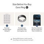 Oura Ring 4 - Stealth - Smart Fitness Tracker