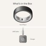 Oura Ring 4 - Stealth - Smart Fitness Tracker