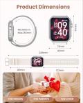 1.83" HD Fitness Smart Watch with Heart Rate Monitor
