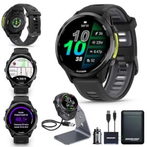 Garmin Forerunner 970 GPS Running Smartwatch Bundle