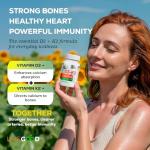 LIVEGOOD™ Vegan Vitamin D3 + K2 Support Capsules