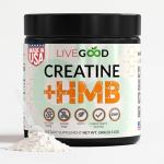 LIVEGOOD Creatine + HMB Powder for Strength & Recovery