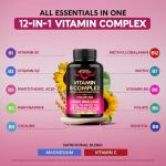 Vegan B Complex Supplement for Energy & Brain Support