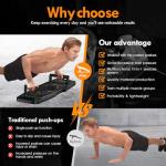 Versatile Push Up Board with Accessories for Home Fitness