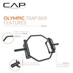 CAP Barbell Olympic Trap Bar - 500lbs Steel