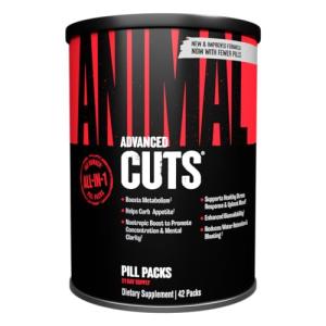Animal Cuts Thermogenic Fat Burner - Nootropic Weight Loss Management Diet Pills for Men and Women for Focus and Brain Support with Ketones - 42 Packs
