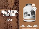 Levels 100% Grass Fed Whey Protein, No GMOs, Pure Chocolate, 5LB