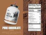 Levels 100% Grass Fed Whey Protein, No GMOs, Pure Chocolate, 5LB