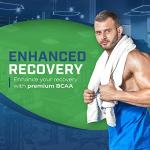 Sheer BCAA Branched Chain Amino Acids Supplement, Muscle Building Post Workout, 90 BCAA Capsules, 30 Day Supply