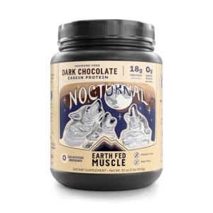 Earth Fed Muscle Nocturnal Dark Chocolate Protein Powder