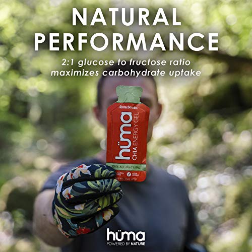 Huma Chia Energy Gel, Apples & Cinnamon, 12 Gels - Premier Sports Nutrition for Endurance Exercise