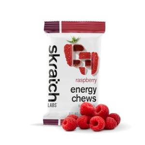 SKRATCH LABS Sport Energy Chews, Raspberry (10 pack) - Natural, Developed for Athletes and Sports Performance, Gluten Free, Dairy Free, Vegan