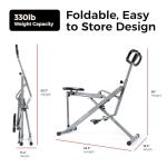 Sunny Health & Fitness Squat Assist Row-N-Ride™ Trainer