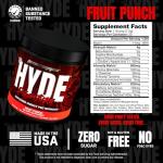 ProSupps? Mr. Hyde? Signature Pre-Workout Energy Drink ? Intense Sustained Energy, Focus & Pumps with Beta Alanine, Creatine, Nitrosigine & TeaCrine (30 Servings, Lollipop Punch)