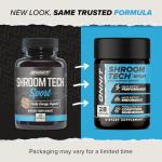 ONNIT Shroom TECH Sport (28ct) | All Natural Pre-Workout Supplement with Ashwagandha, Cordyceps Mushroom, and Rhodiola Rosea