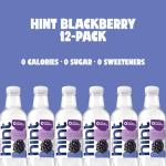 Hint Water Blackberry (Pack of 12), 16 Ounce Bottles, Pure Water Infused with Blackberry, Zero Sugar, Zero Calories, Zero Sweeteners, Zero Preservatives, Zero Artificial Flavors
