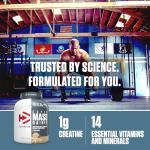 Dymatize Super Mass Gainer Protein Powder, 1280 Calories & 52g Protein, Gain Strength & Size Quickly, 10.7g BCAAs, Mixes Easily, Tastes Delicious, Gourmet Vanilla, Gourmet Vanilla, 6 Pound (Pack of 1)