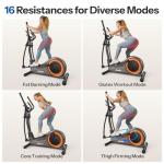 Niceday Elliptical Machine, Cross Trainer with Hyper-Quiet Magnetic Driving System, 16 Resistance Levels, 400LB Weight Limit