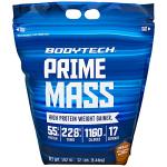 BodyTech Prime Mass High Protein Weight Gainer with 55 Grams of Protein per Serving to Support Muscle Growth Performance Blend of Creatine, Glutamine BCAA's Rich Chocolate (12 Pound)