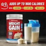 Naturade Weight Gain Instant Nutrition Drink Mix, Vanilla ,20.3 Ounce