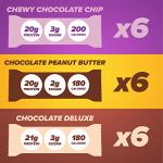 Chocolate Protein Bar Variety Pack (18 Bars)