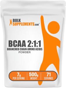 BulkSupplements BCAA Powder - Unflavored Amino Acid Blend