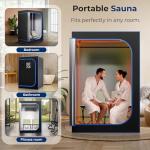 SereneLife 2-Person Portable Home Steam Sauna