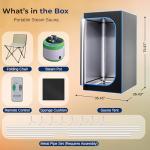 SereneLife Portable Infrared Steam Sauna Tent