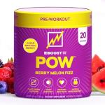 EBOOST Natural Pre Workout Powder - Berry Melon Fizz