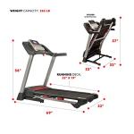 Sunny Health & Fitness Folding Treadmill with Incline