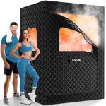 Portable 2-Person Steam Sauna Tent with Chairs