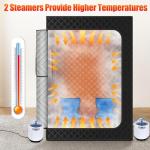 Portable 2-Person Steam Sauna Tent with Chairs