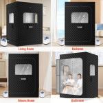 Portable 2-Person Steam Sauna Tent with Chairs