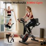 Pleny 5-in-1 Folding Exercise Bike for Home