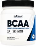 Nutricost BCAA Powder 90 Servings - Unflavored