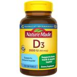 Nature Made Vitamin D3 2000 IU, 250 Softgels