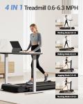 Portable Under Desk Treadmill with 17% Incline