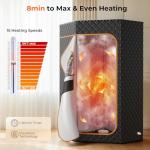 Portable Indoor Sauna Tent with 1200W Steamer