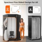 Portable Indoor Sauna Tent with 1200W Steamer