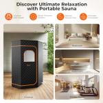 Portable Indoor Sauna Tent with 1200W Steamer