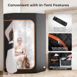 Portable Indoor Sauna Tent with 1200W Steamer