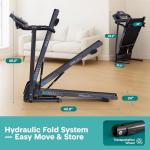 SereneLife Compact Folding Electric Treadmill for Workouts